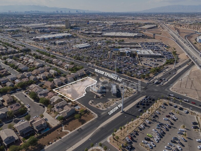 SWC Gibson & Warm Springs, Henderson, NV for lease - Aerial - Image 1 of 5
