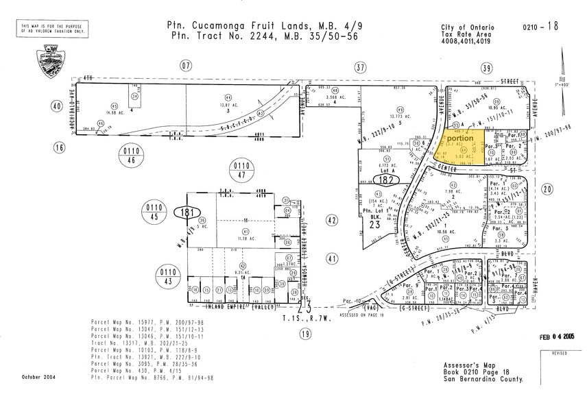 3333 Concours, Ontario, CA for sale - Plat Map - Image 3 of 4