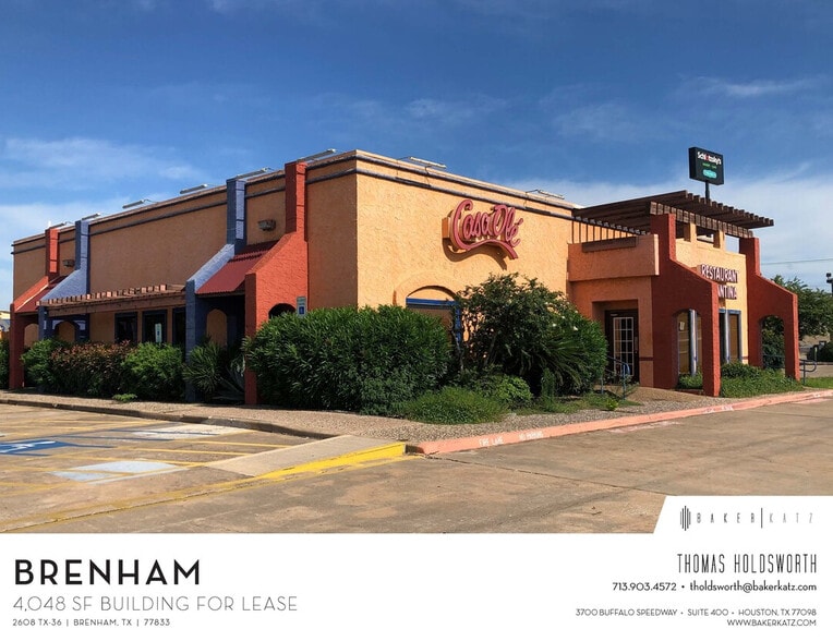 2608 Highway 36 S, Brenham, TX for sale - Building Photo - Image 1 of 1