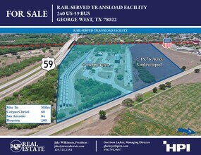 240 US-59 BUS, George West, TX - AERIAL map view