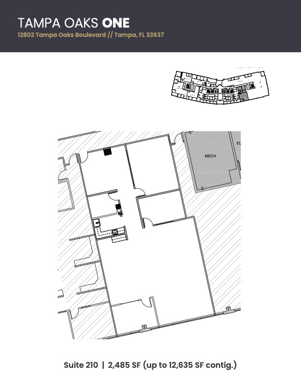 12802 Tampa Oaks Blvd, Tampa, FL for lease Floor Plan- Image 1 of 2