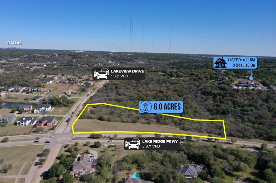 600 Lake Ridge Pky, Cedar Hill, TX for sale - Aerial - Image 3 of 4