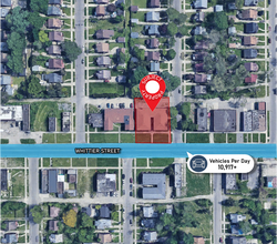 10400 Whittier St, Detroit, MI - AERIAL  map view