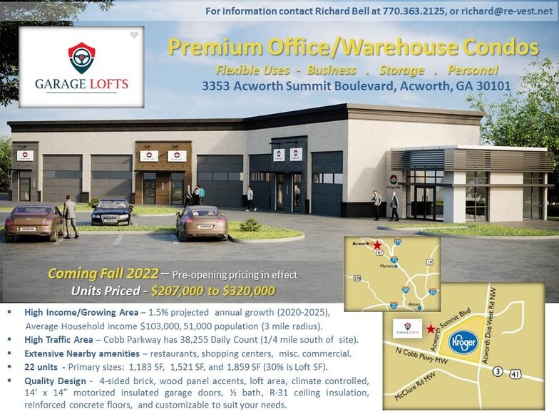 Acworth & Buford Garage Lofts portfolio of 2 properties for sale on LoopNet.com - Primary Photo - Image 1 of 2