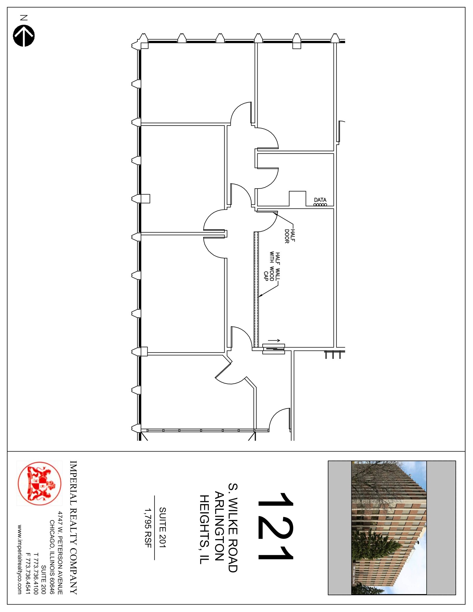 121 S Wilke Rd, Arlington Heights, IL for lease Site Plan- Image 1 of 1