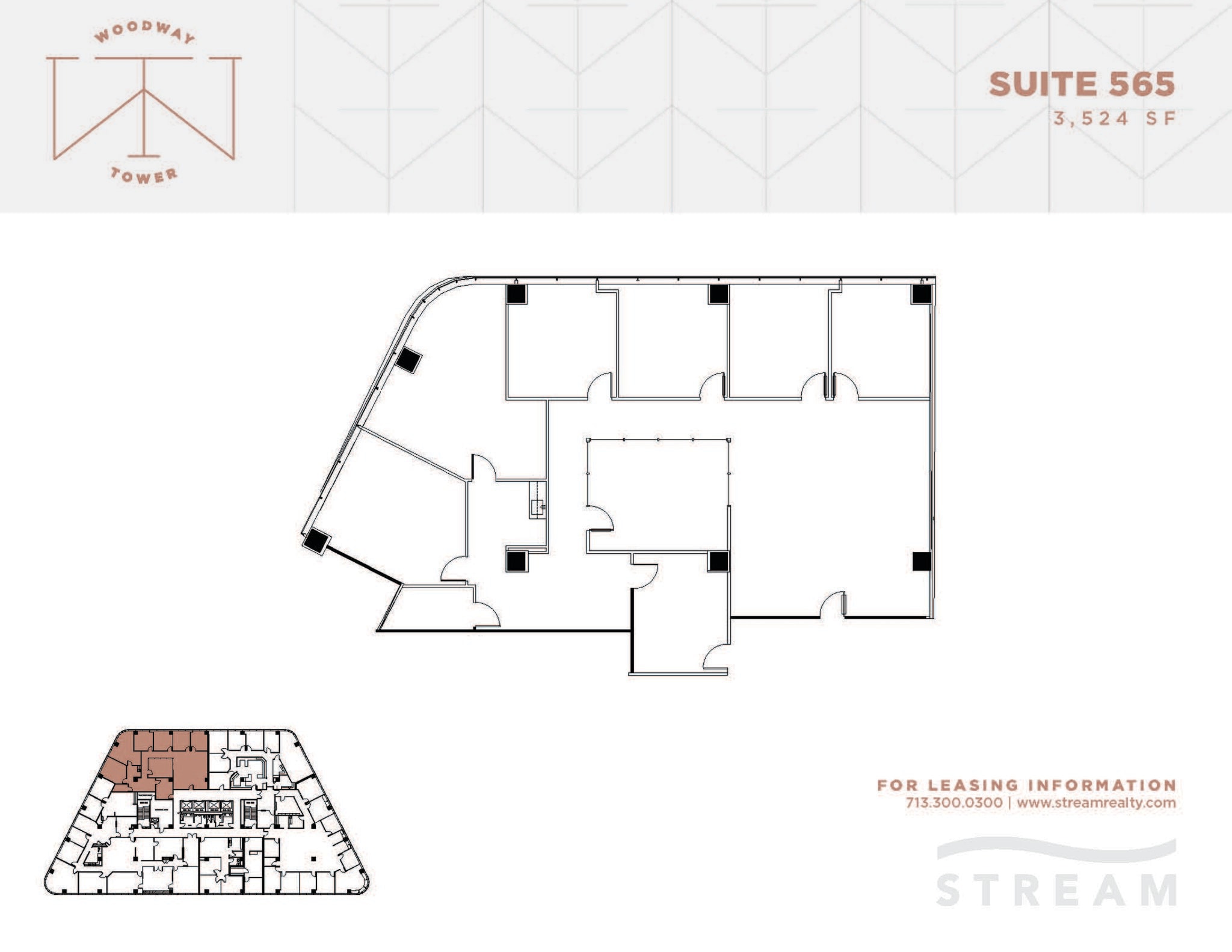 6363 Woodway Dr, Houston, TX for lease Floor Plan- Image 1 of 1