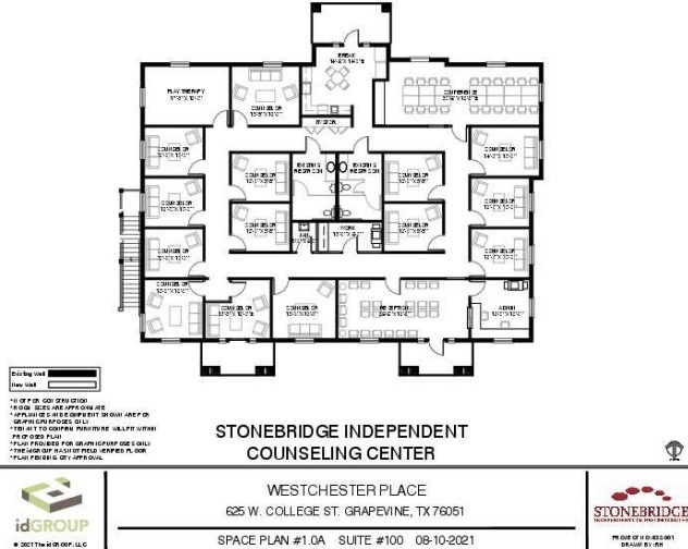 625 W College St, Grapevine, TX for lease - Floor Plan - Image 2 of 34