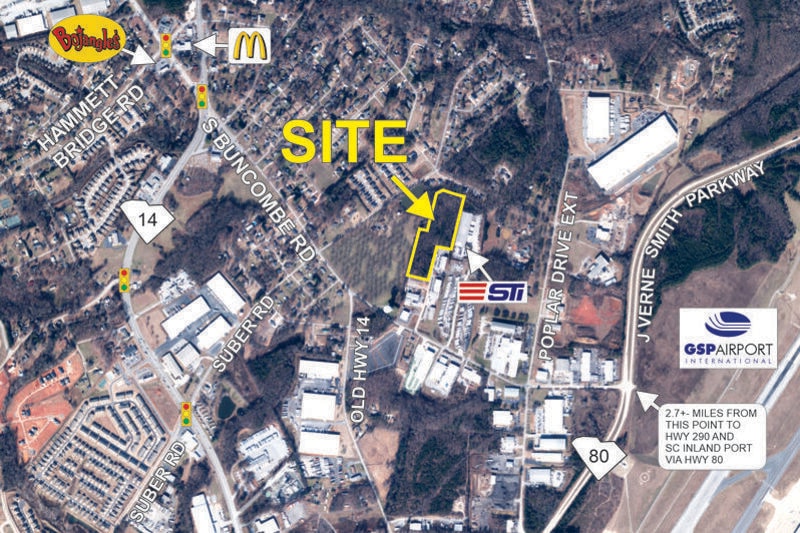 1425 S Buncombe Rd, Greer, SC for sale - Aerial - Image 2 of 3