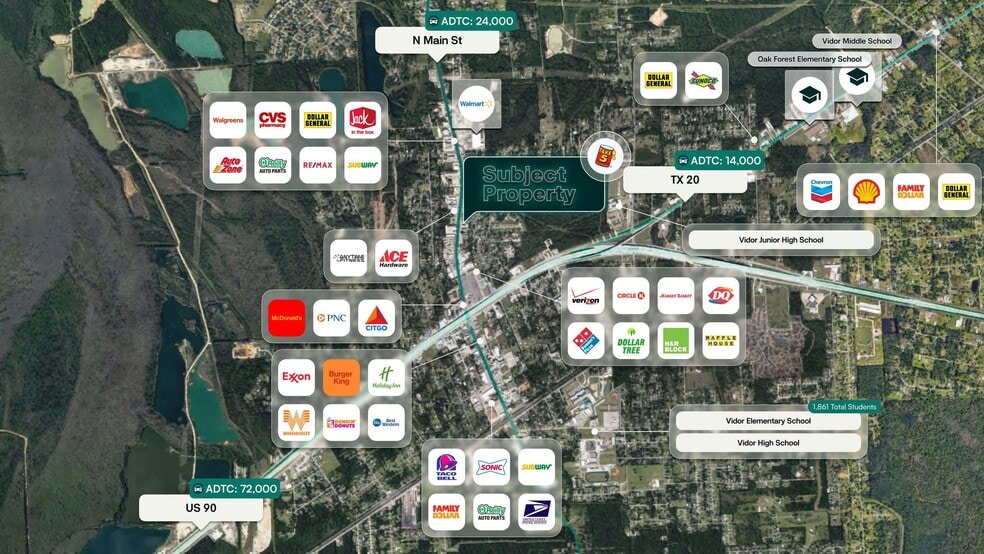 1096 N Main St, Vidor, TX for sale - Building Photo - Image 2 of 2