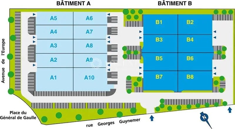 Flex in Magny-les-Hameaux for lease - Site Plan - Image 2 of 2