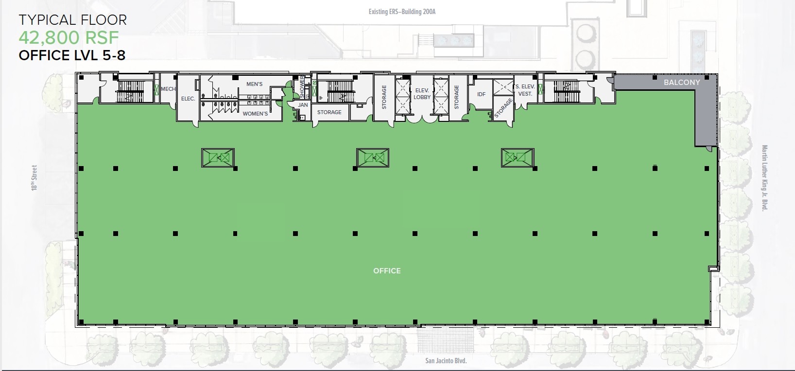 1836 San Jacinto Blvd, Austin, TX for lease Floor Plan- Image 1 of 1