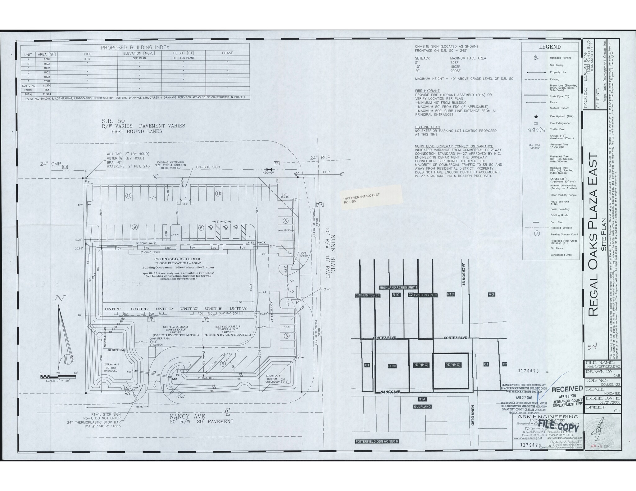 16332-16352 Cortez Blvd, Brooksville, FL for lease Site Plan- Image 1 of 5