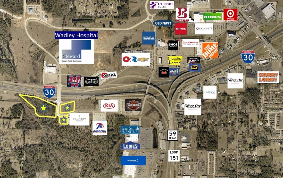 Walton, Texarkana, TX 75503 I30 & University Ave