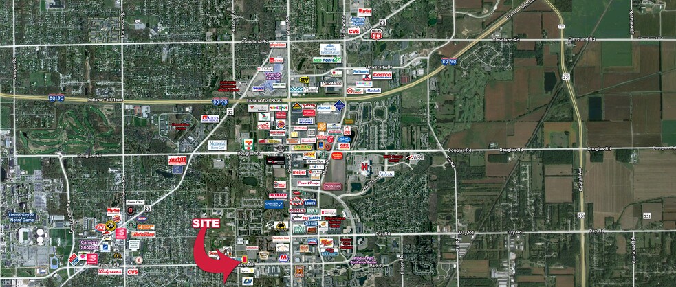 W Edison Rd, Mishawaka, IN for sale - Aerial - Image 2 of 3