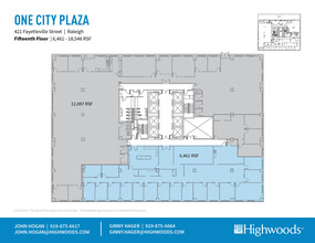 421 Fayetteville St, Raleigh, NC for lease Floor Plan- Image 2 of 2