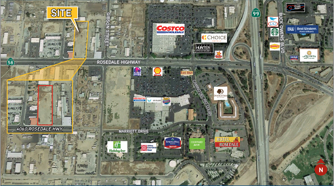 4060 Rosedale Hwy, Bakersfield, CA for sale Aerial- Image 1 of 1