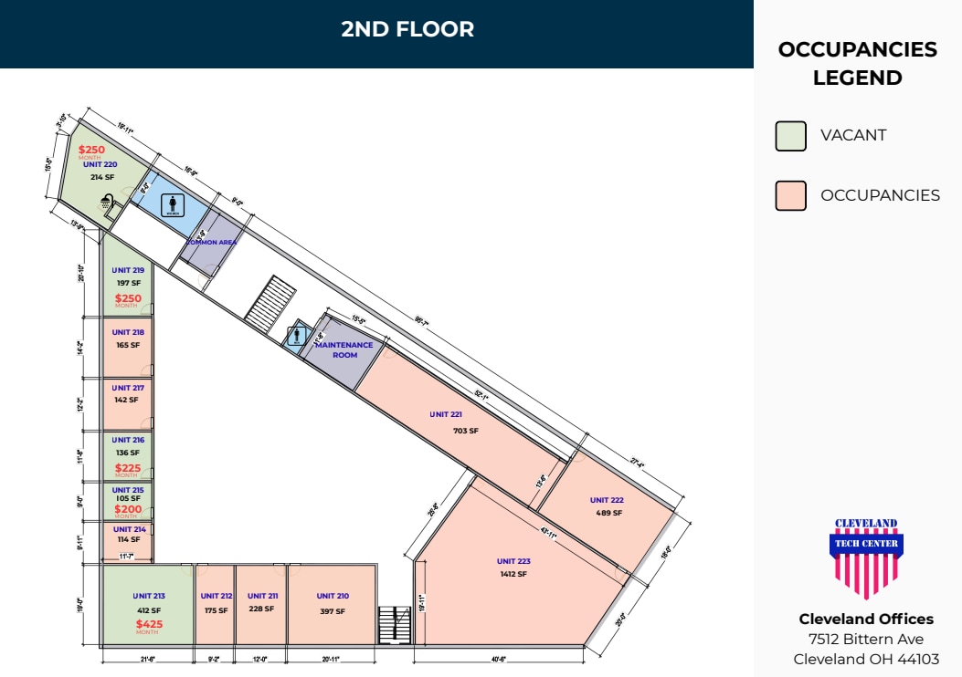 799 E 73rd St, Cleveland, OH for lease Floor Plan- Image 1 of 1