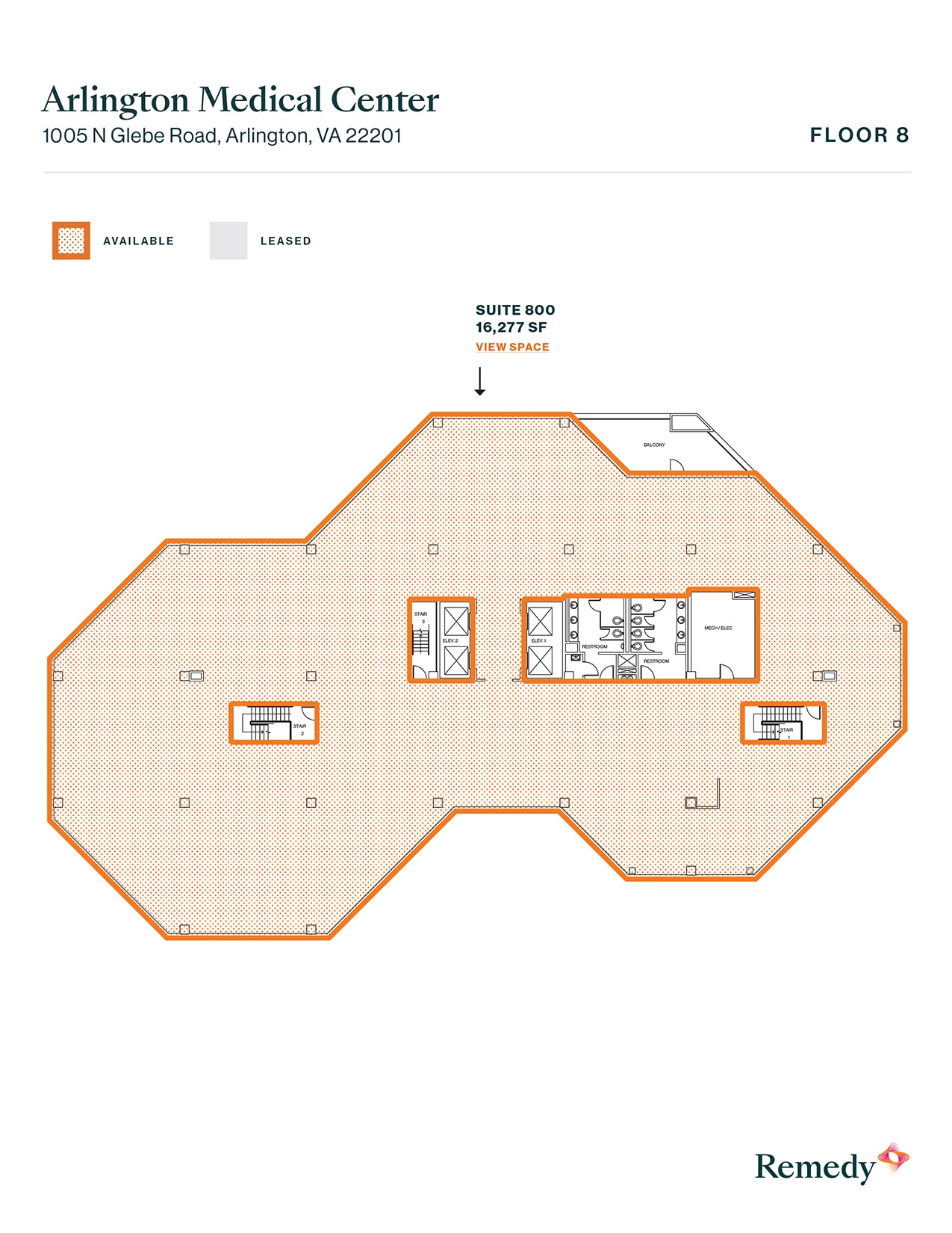 1005 N Glebe Rd, Arlington, VA for lease Floor Plan- Image 1 of 1