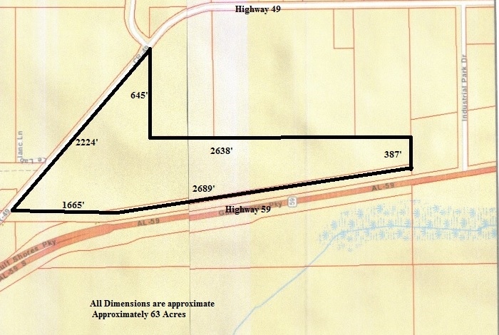 Hwy 59 & Industrial Blvd, Loxley, AL for sale - Building Photo - Image 2 of 3