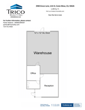 2930-2941 Grace Ln, Costa Mesa, CA for lease Floor Plan- Image 1 of 1