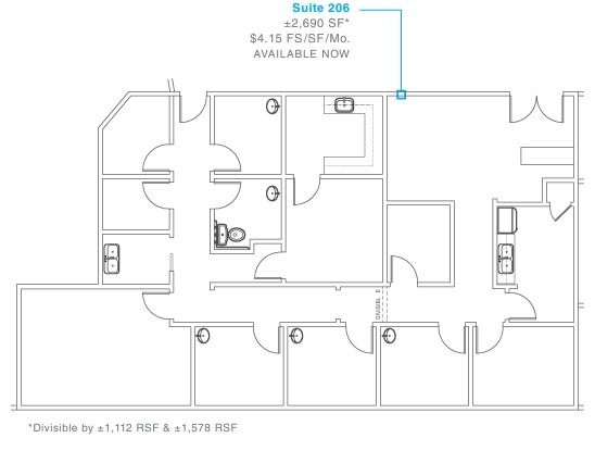 8939 Villa La Jolla Dr, La Jolla, CA for lease Floor Plan- Image 1 of 1