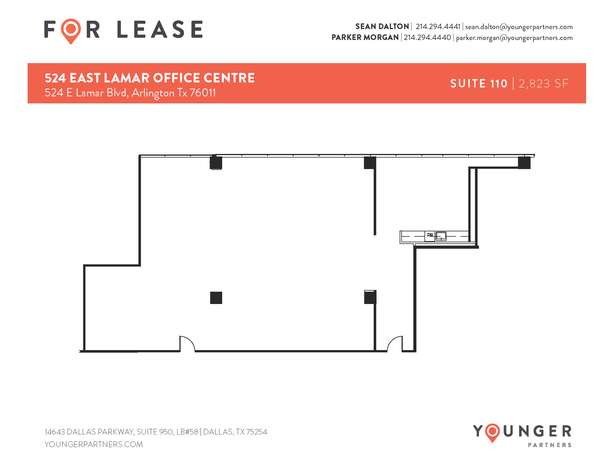 524 E Lamar Blvd, Arlington, TX for lease Floor Plan- Image 1 of 1