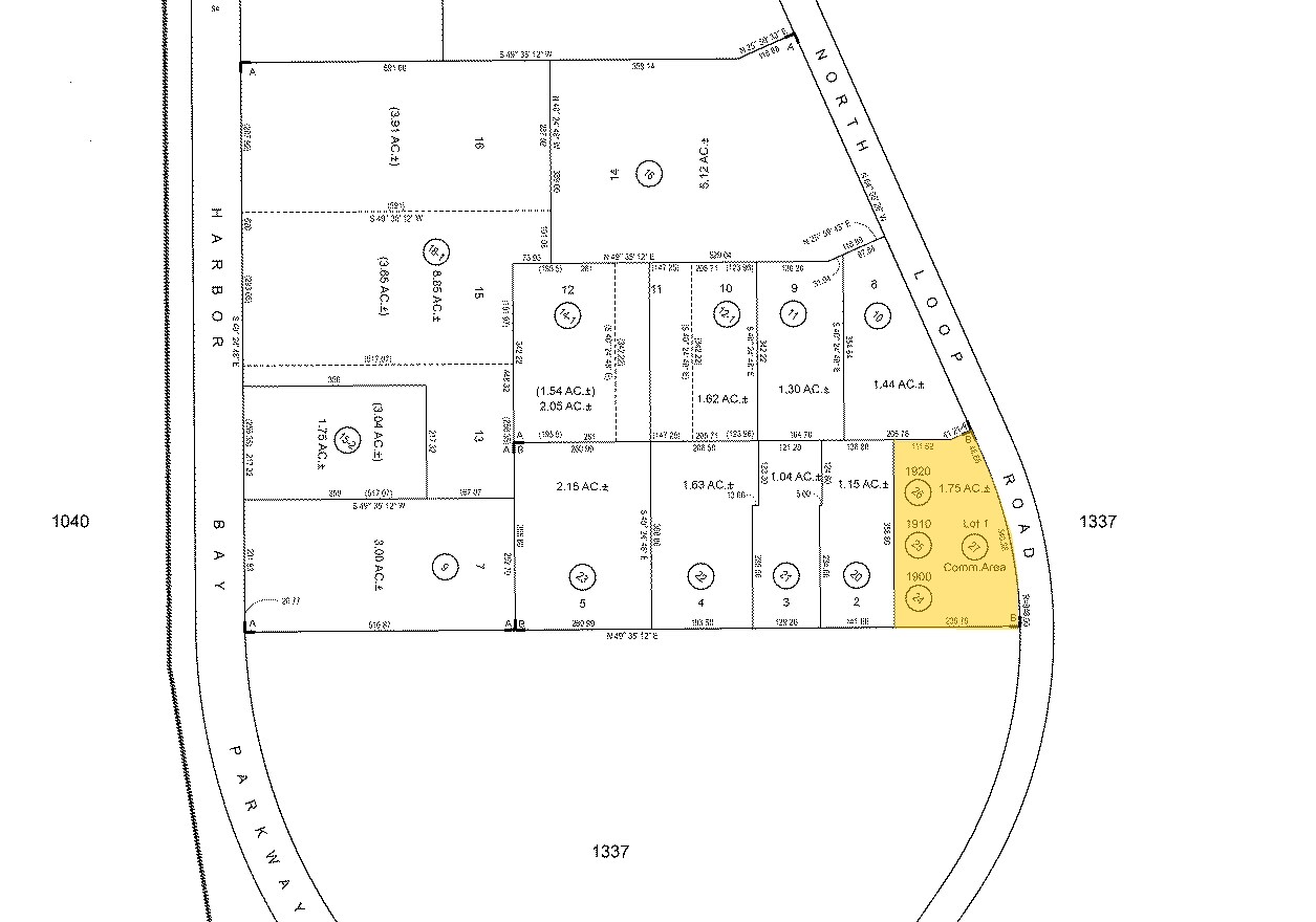 1900-1920 N Loop Rd, Alameda, CA for sale Plat Map- Image 1 of 1
