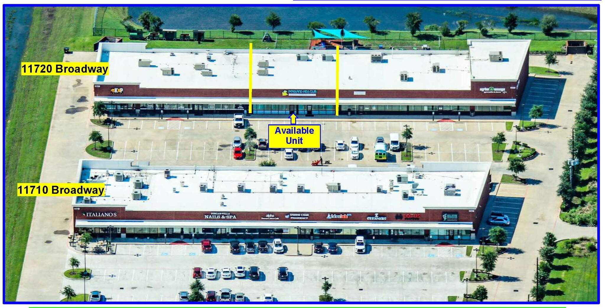 11710 Broadway St, Pearland, TX for lease Aerial- Image 1 of 2