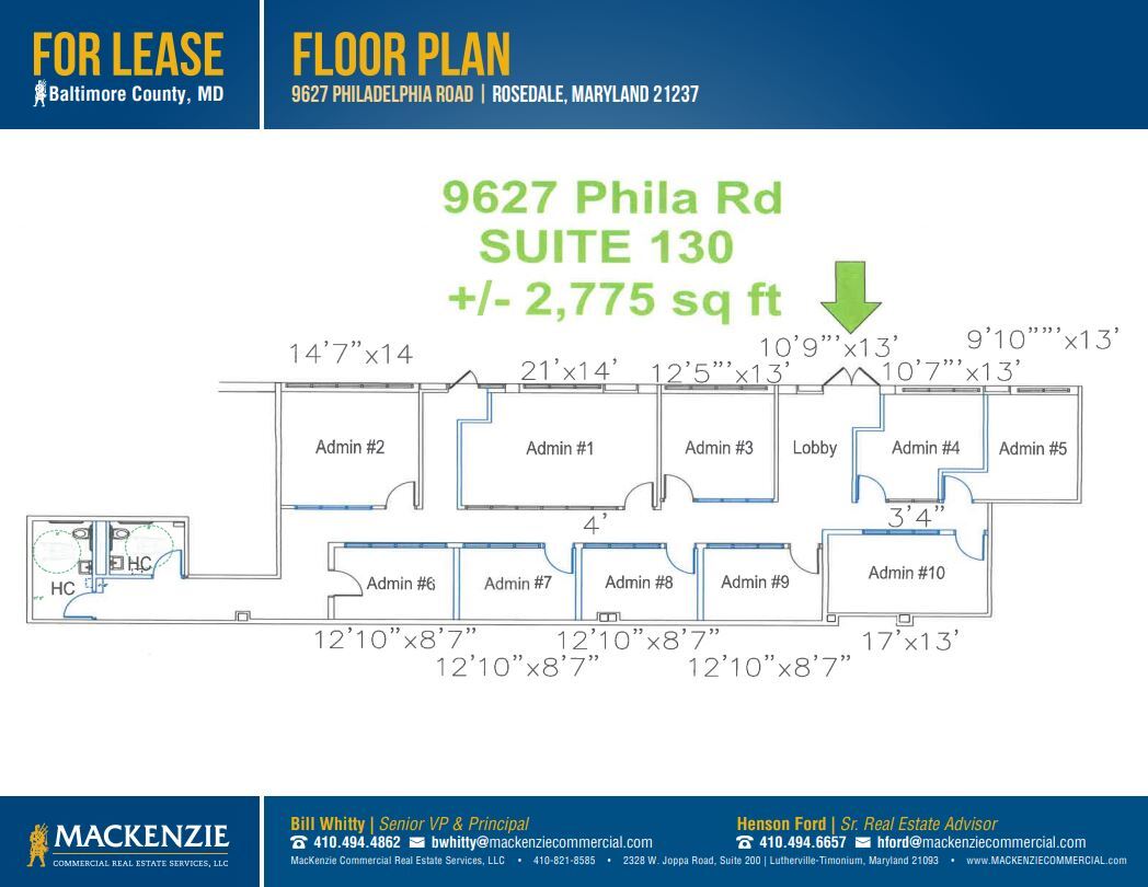 9625-9627 Philadelphia Rd, Rosedale, MD for lease Floor Plan- Image 1 of 1