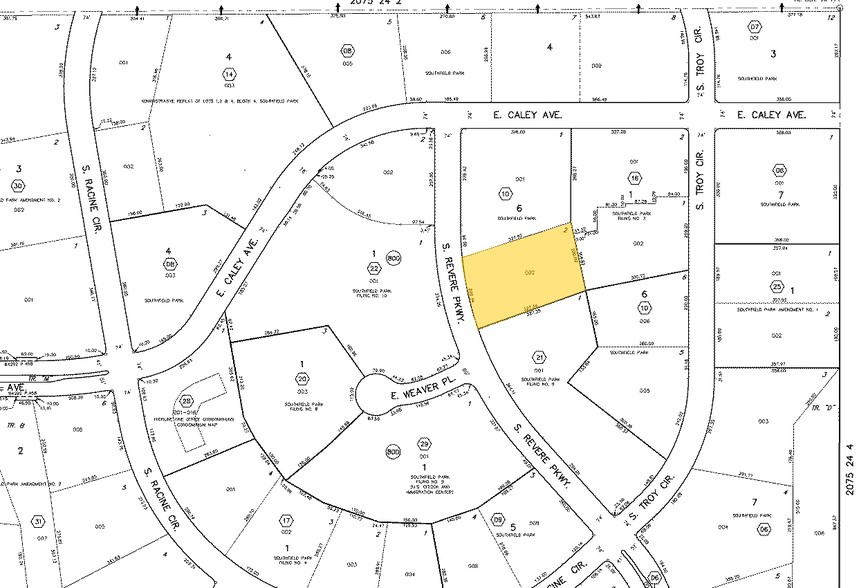 6378 S Revere Pky, Centennial, CO for sale - Plat Map - Image 3 of 3