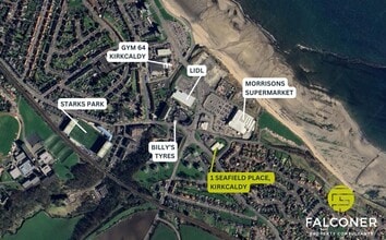 1 Seafield Rd, Kirkcaldy, FIF - AERIAL  map view