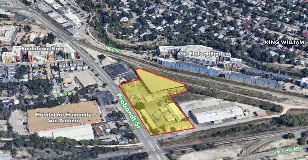 400 Probandt St, San Antonio, TX for lease - Aerial - Image 3 of 13