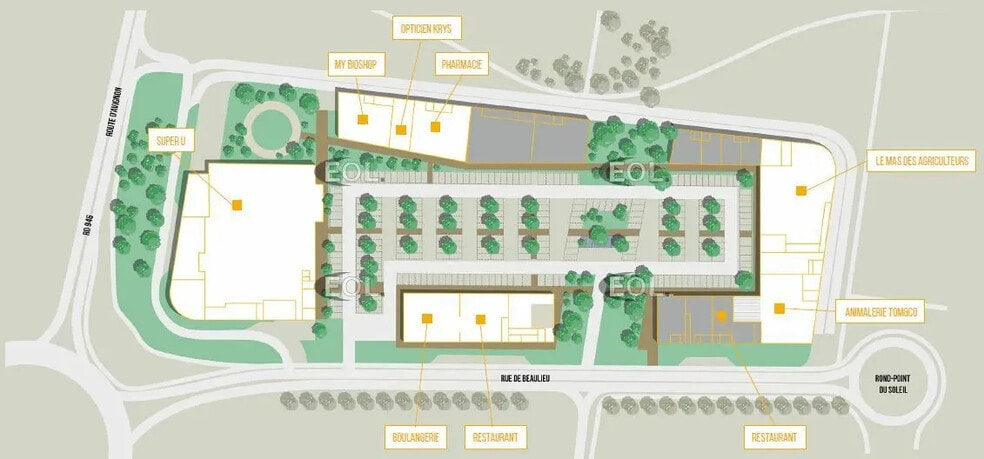 Retail in Monteux for lease - Site Plan - Image 3 of 5