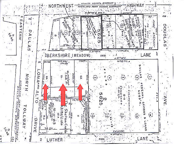 5950 Berkshire Ln, Dallas, TX for lease - Plat Map - Image 2 of 22