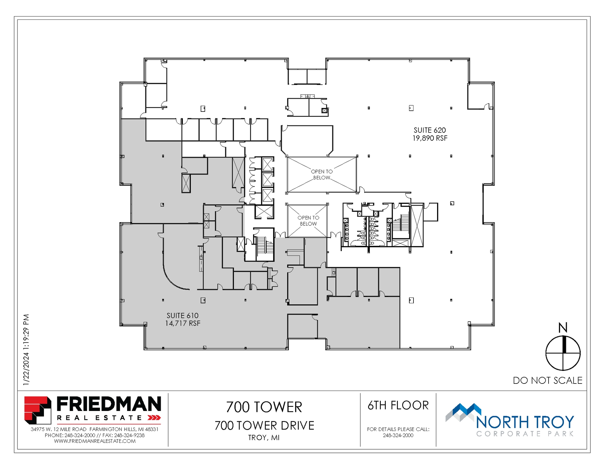 700 Tower Dr, Troy, MI for lease Floor Plan- Image 1 of 2