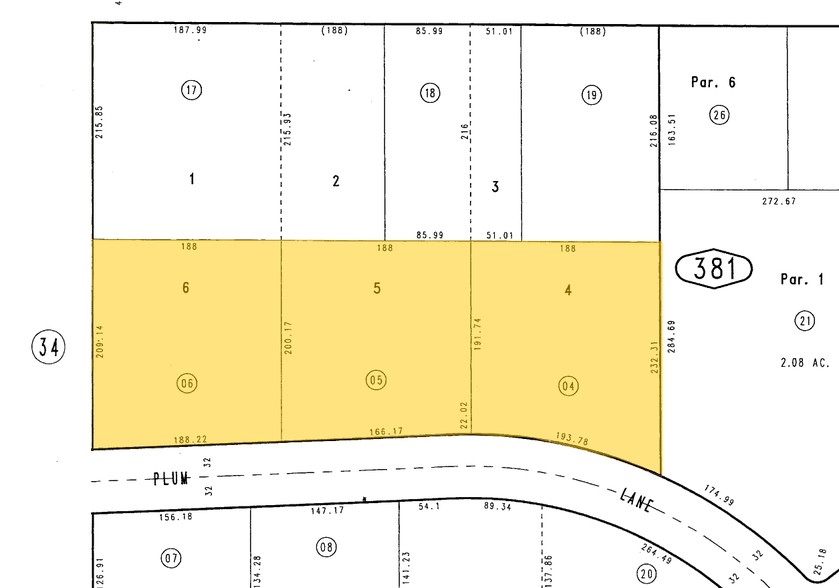 1652 Plum Ln, Redlands, CA for lease - Plat Map - Image 2 of 5