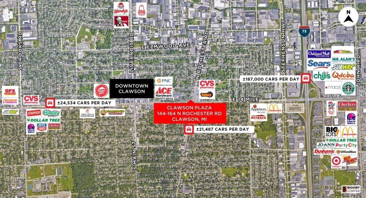144 N Rochester Rd, Clawson, MI 48017 Clawson Plaza