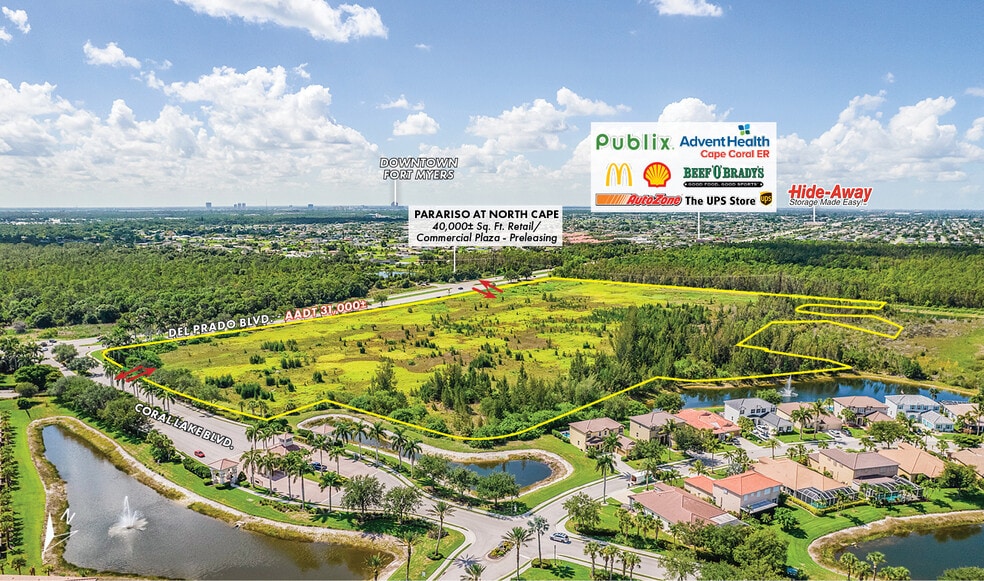 3100 Del Prado Blvd N, Cape Coral, FL for sale - Aerial - Image 2 of 9