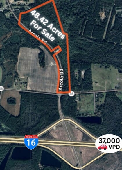 Arcola Road Rd, Statesboro, GA for sale - Aerial - Image 2 of 8