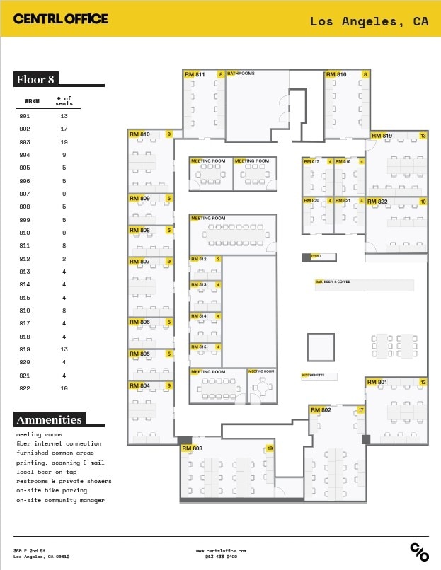 360 E 2nd St, Los Angeles, CA for lease Floor Plan- Image 1 of 12