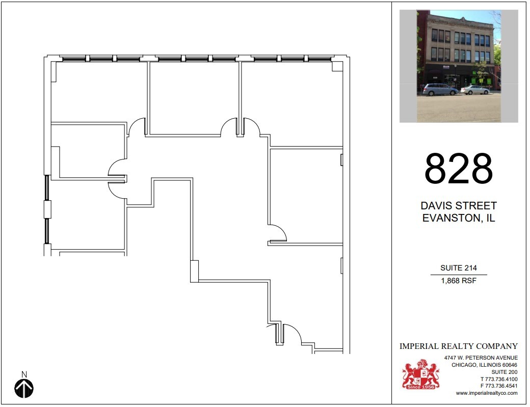 828 Davis St, Evanston, IL for lease Floor Plan- Image 1 of 1