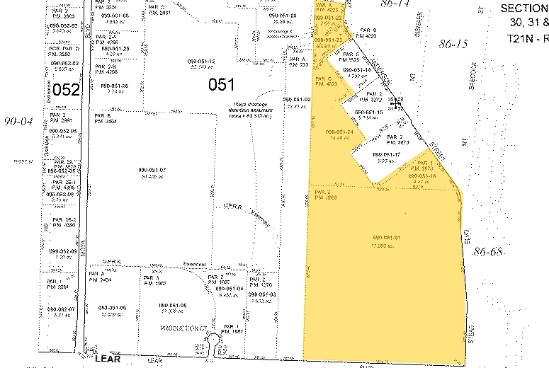 14100 Lear Blvd, Reno, NV for lease - Plat Map - Image 2 of 6