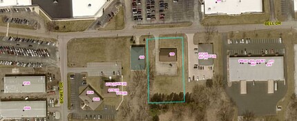 189 E Bell Dr, Warsaw, IN - aerial  map view