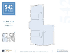 542-550 S Dearborn St, Chicago, IL for lease Floor Plan- Image 1 of 2