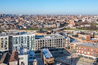 830 N Milwaukee Ave, Chicago, IL - aerial  map view