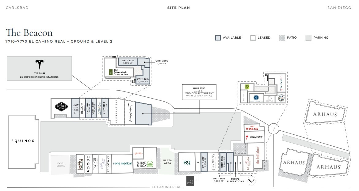 7720-7790 El Camino Real, Carlsbad, CA for lease Site Plan- Image 1 of 1