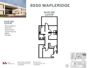 6550 Mapleridge St, Houston, TX for lease Floor Plan- Image 1 of 2