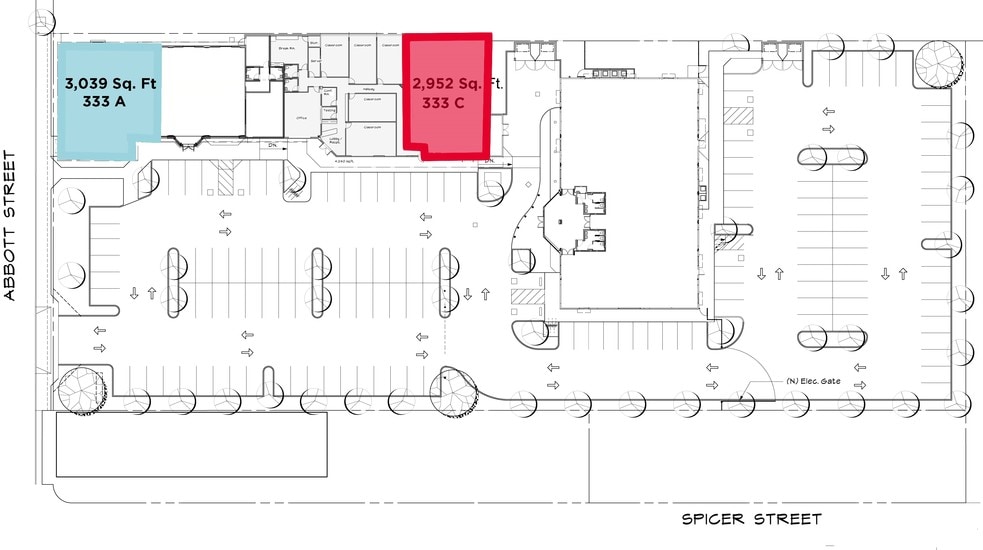 333 Abbott St, Salinas, CA for lease - Site Plan - Image 3 of 4