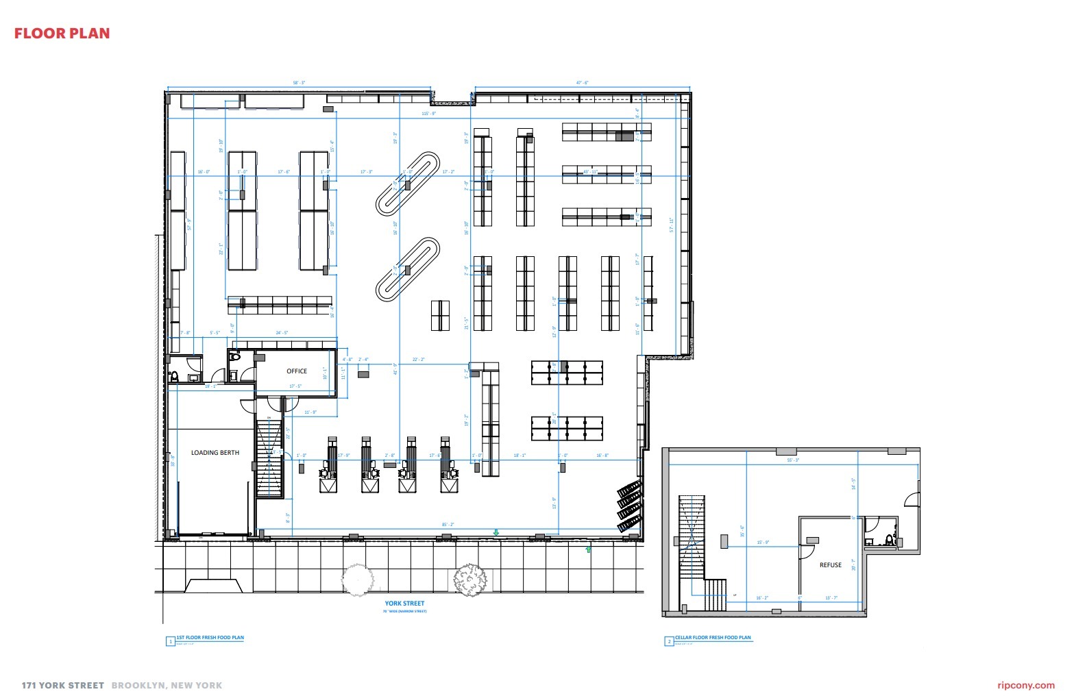 171 York St, Brooklyn, NY for lease Floor Plan- Image 1 of 1