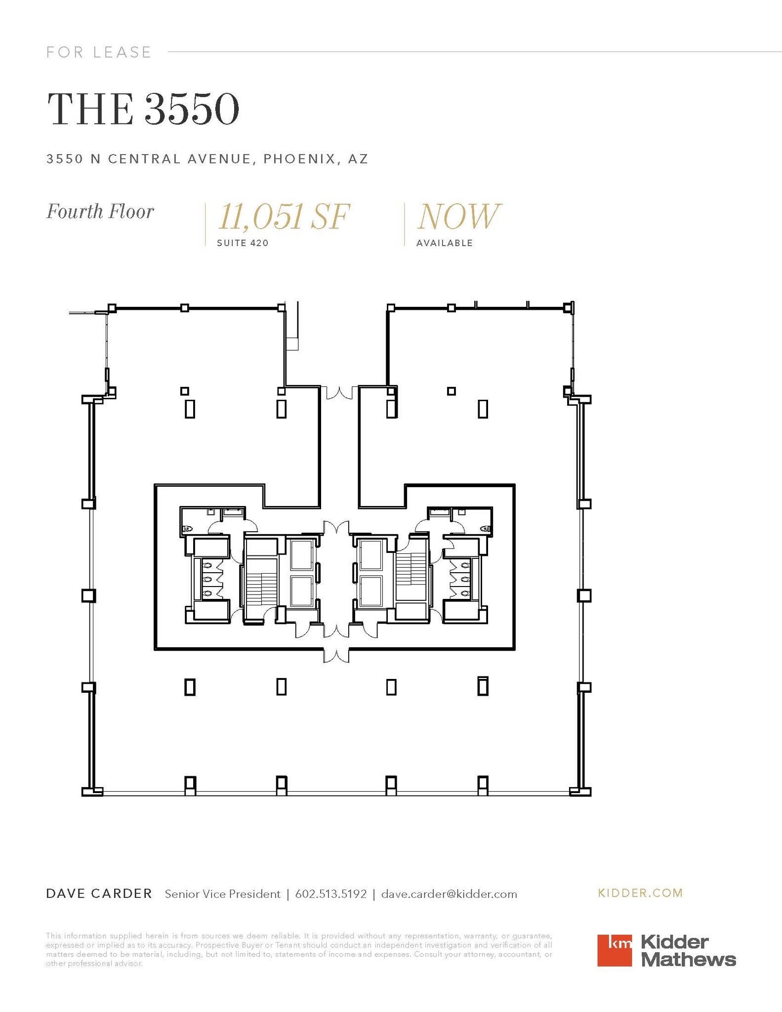 3550 N Central Ave, Phoenix, AZ for lease Floor Plan- Image 1 of 1